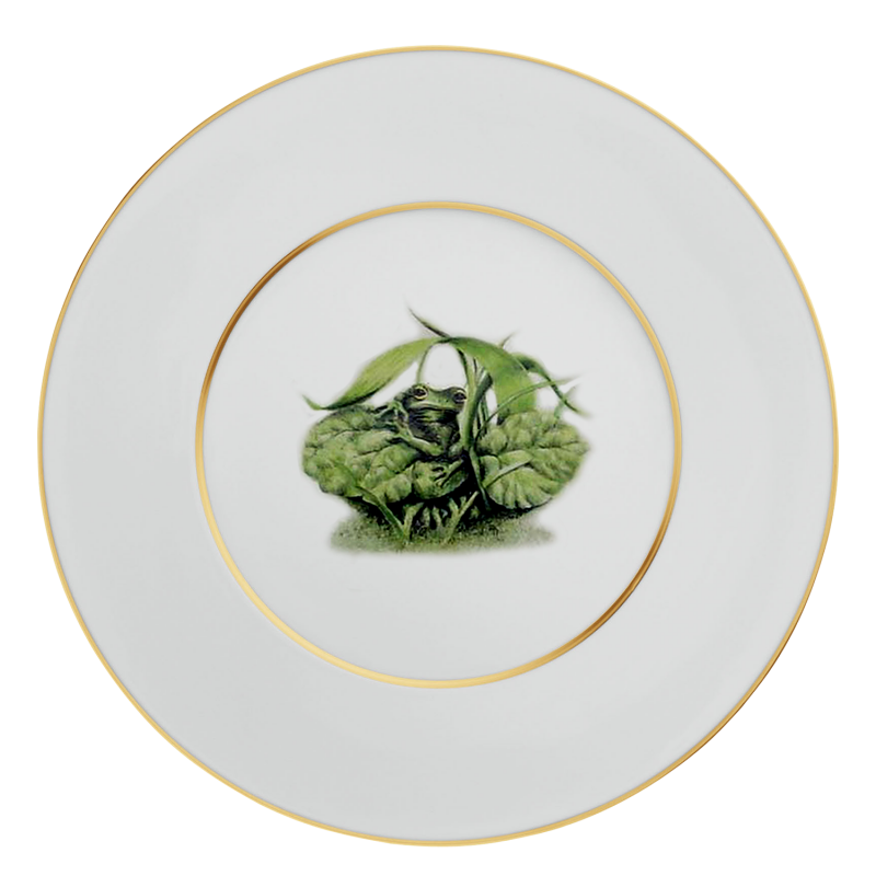 55.001 03.01 gold frosch platzteller