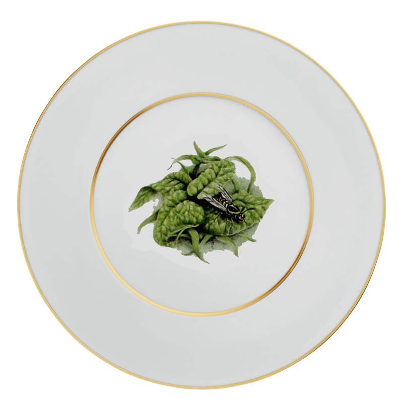 55.001 03.02 gold untere wespe platzteller