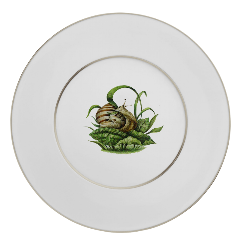 55.001 03.02 platin schnecke platzteller